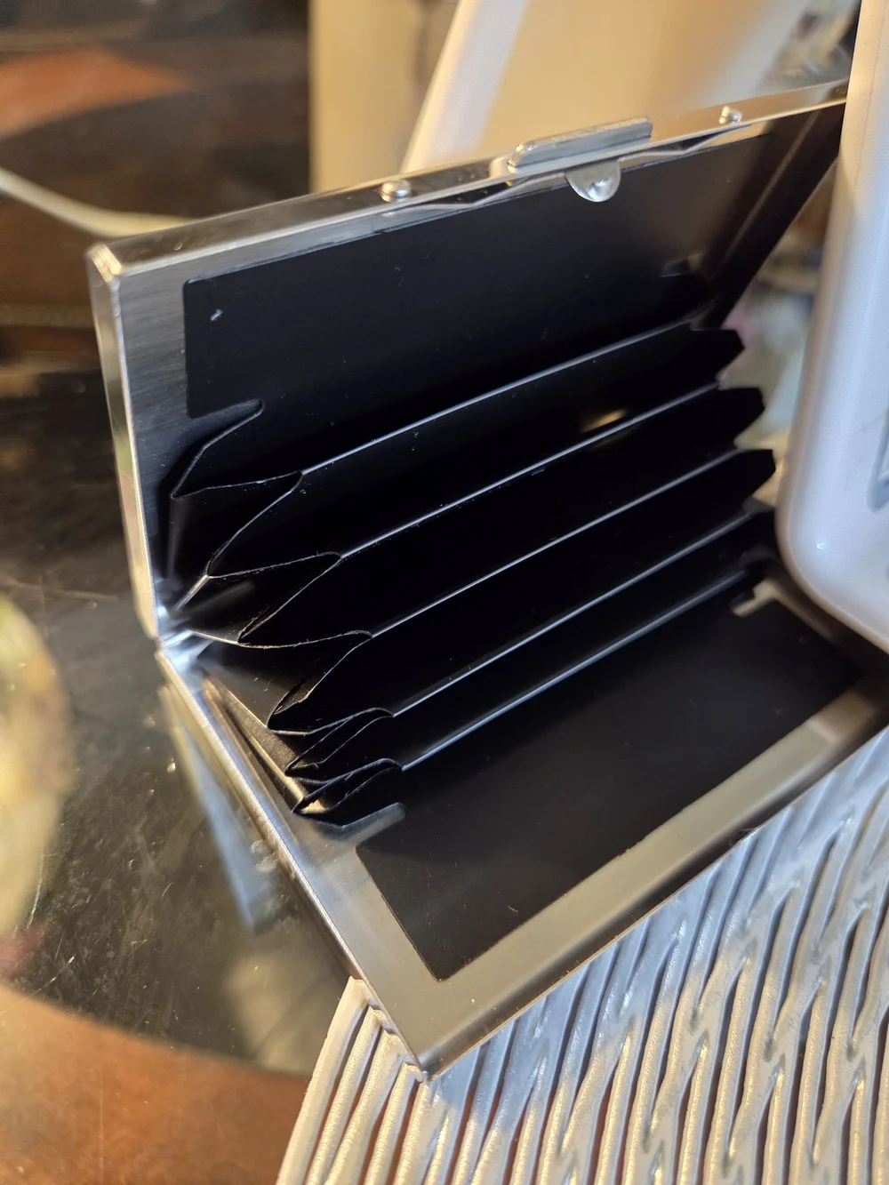 ​Stainless Steel RFID Blocking Card Holder Wallet | Metal Business Card Case.